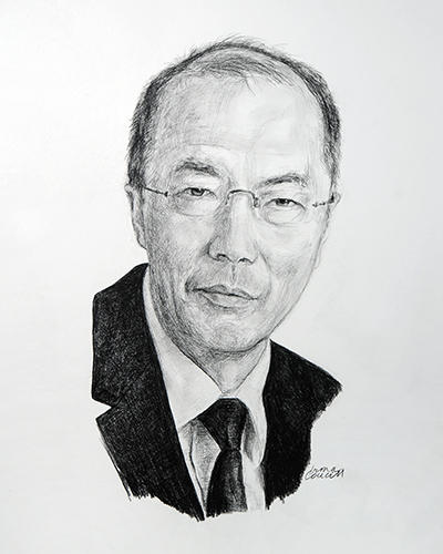 Sketch of Tak Wah Mak, PhD