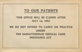Doctors strike in Saskatchewan 1962